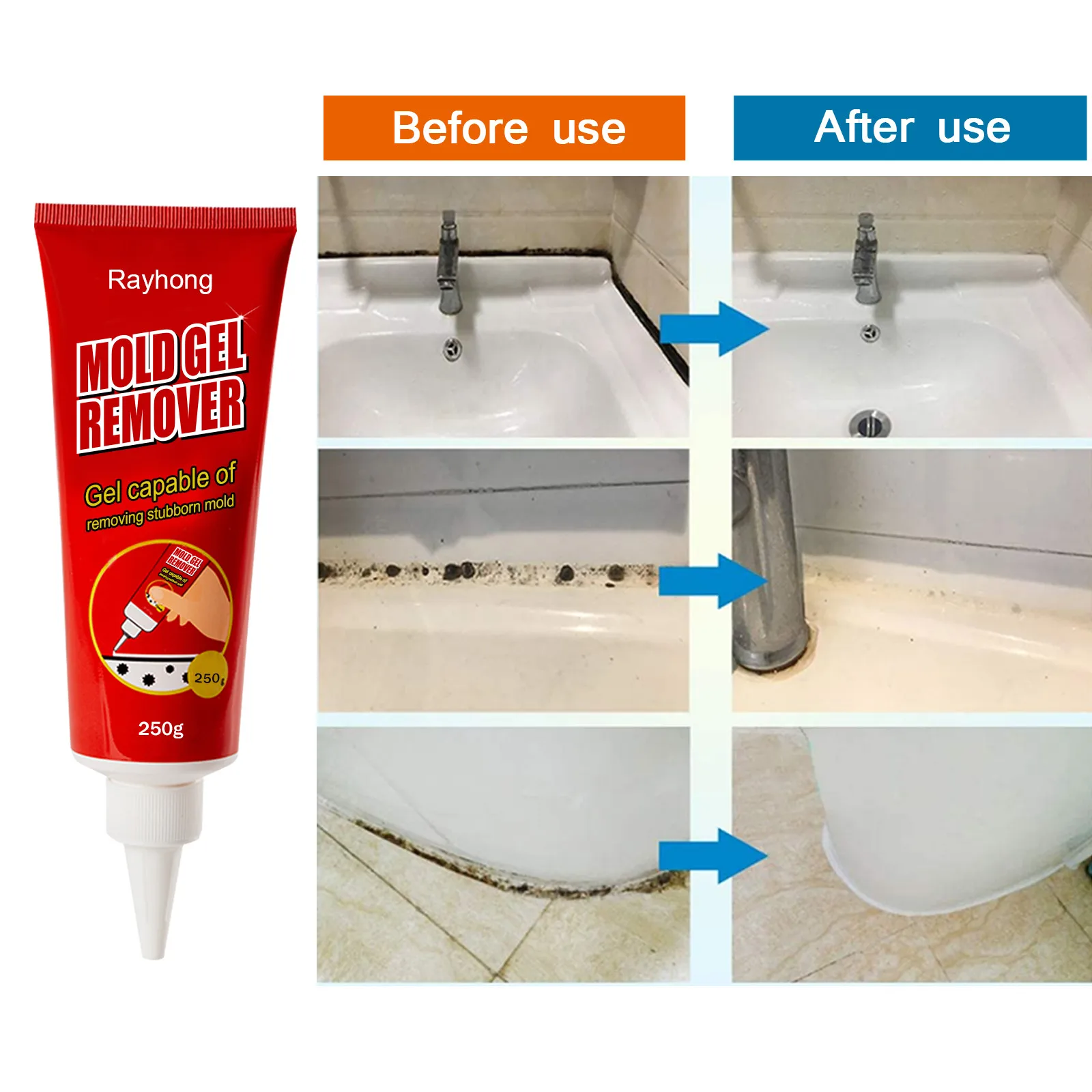 

New Household Chemical Miracle Deep Down Wall Mold Gel Mold Mildew Remover dropshipping 20g/100g/250g Gel Remover Cleaner Caulk#