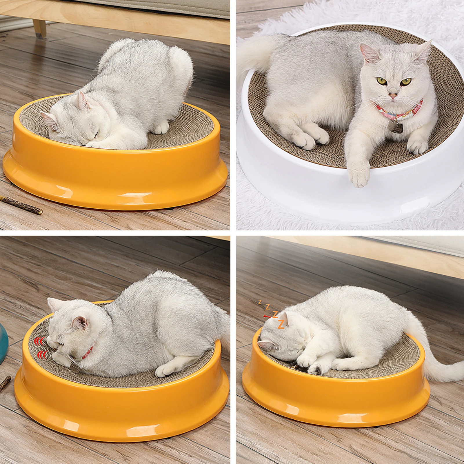 Игрушка для кошек из гофрированной бумаги Интерактивная Когтеточка с подъемом и