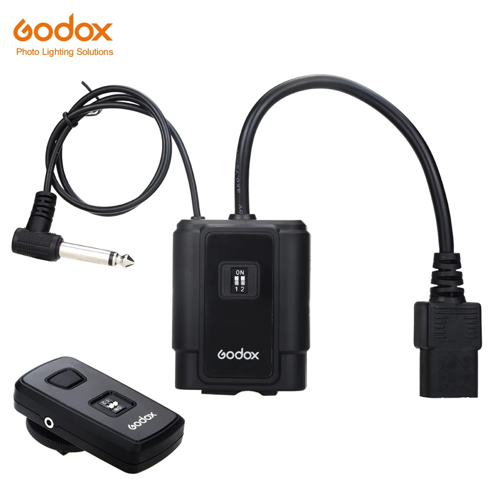 

Godox DM-04 Wireless Studio Flash Trigger Transmitter & Receiver for Canon Nikon Pentax Cameras DE300 DE400 300SDI E250 E300