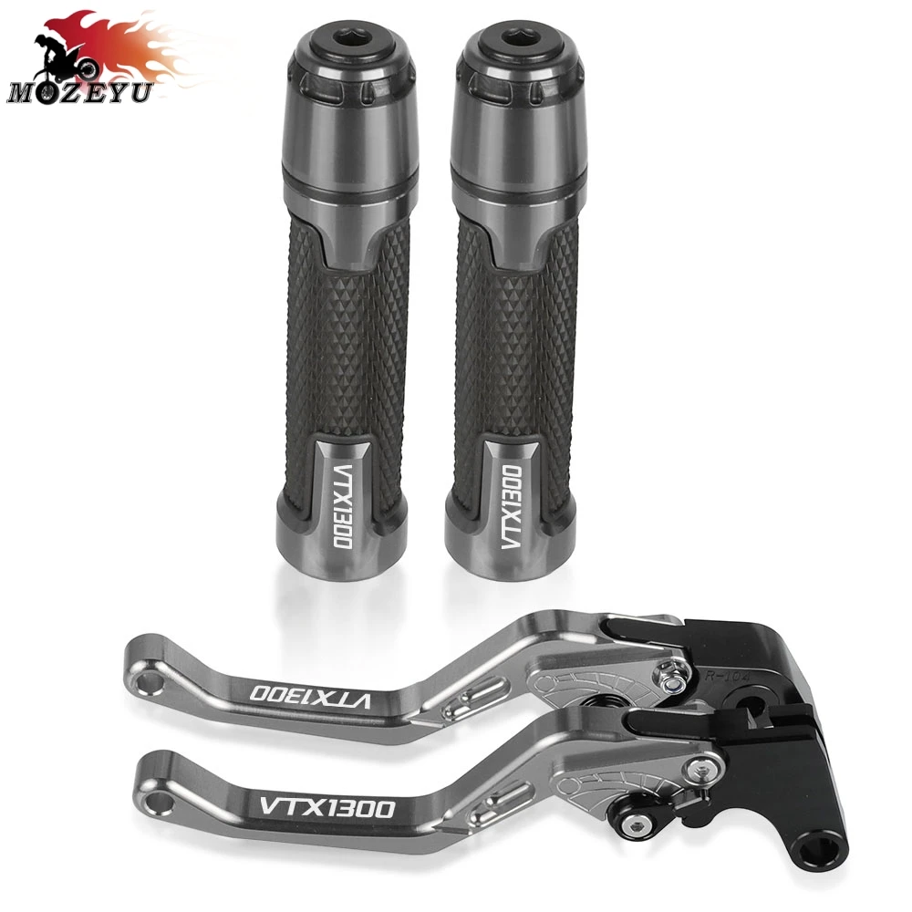 

Brake Handle Clutch Levers Thruster Grip Handle Bar Cap End Plugs For HONDA VTX1300 2003 2004 2005 2006 2007 2008 2009 2010