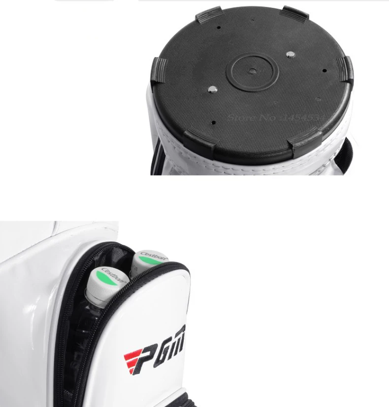 PGM Women Golf Standard Club Bag Crystal PU Waterproof Bags Multi-Functional Aviation Packages Large Capacity Travel Pack QB084