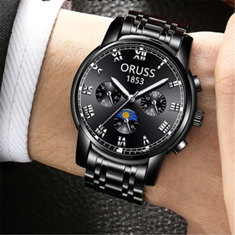 

Minimalist Men's Fashion Ultra Thin Watches Simple Men Business Stainless Steel Mesh Waterproof Belt Quartz Watch