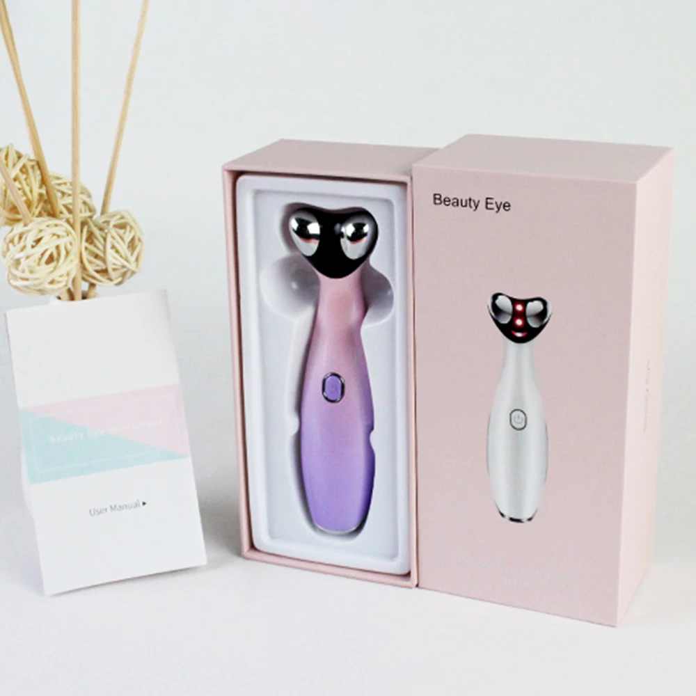 

RF Eye Bags Massager Mini Portable Electric Vibration Eye Face Massager Wrinkle Remover LED Face Beauty Eye Care Massage Machine