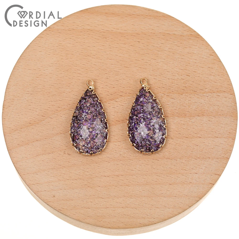 

Cordial Design 50Pcs 16*33MM Jewelry Accessories/Charms/Marble Effect/Drop Shape/Pendant/DIY Making/Hand Made/Earring Findings