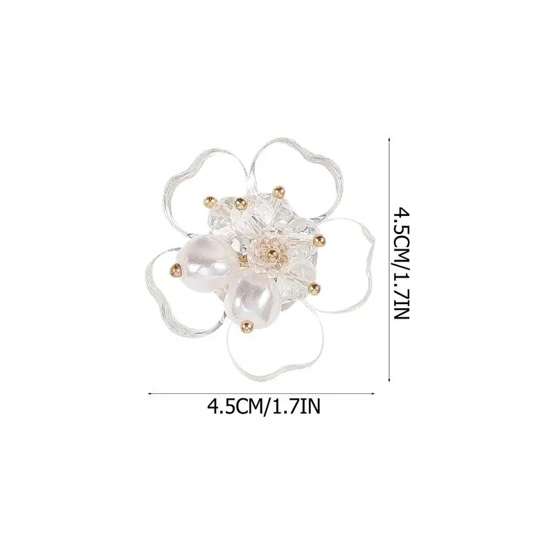 

4pcs Crystal Neckline Garment Decoration Accessories Decorative Patches