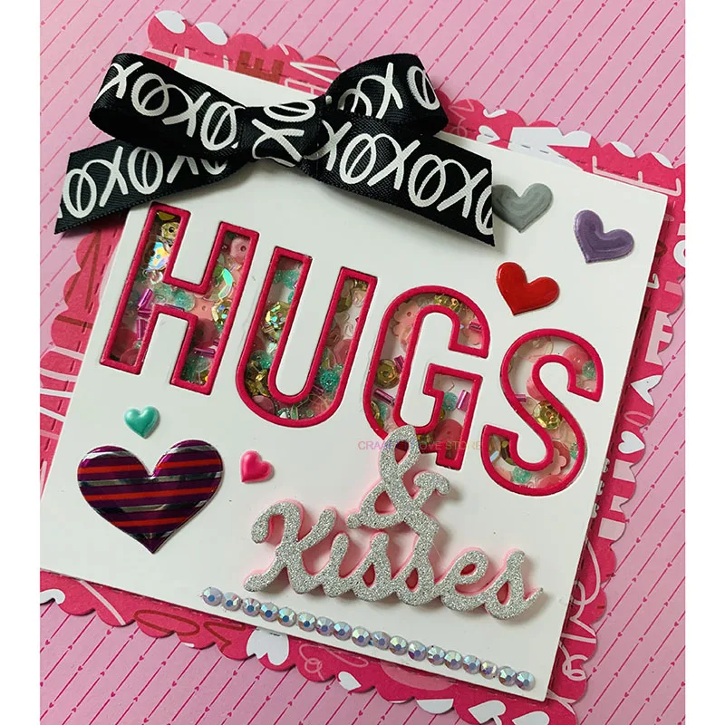 1 5 Дюймовый многослойный шейкер с буквами алфавита металлические высекальные