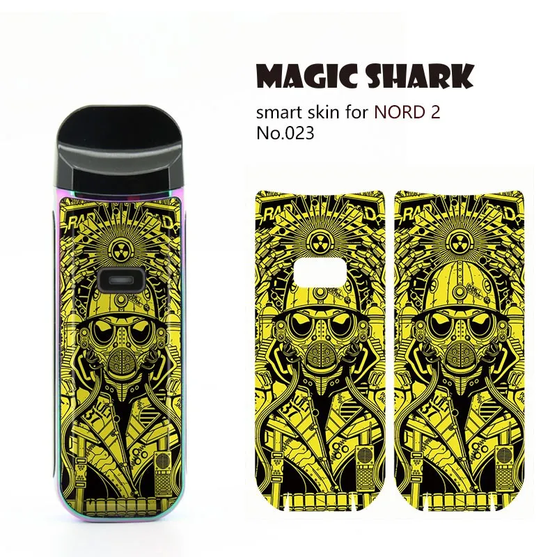 100% New Skull Evil Flag Flower Painting Lion Stereo Case Cover Skin Tape Sticker for Smok Nord 2 | Mobile Phone Cases &amp Covers