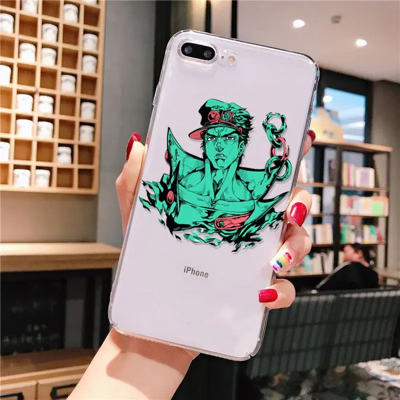 Yinuoda JoJo's Необычные Приключения прозрачный ТПУ чехол для телефона iPhone X XS MAX 6 6s 7