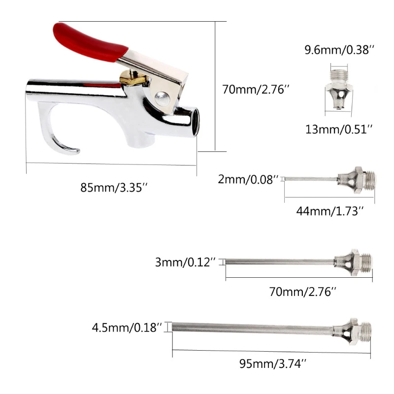 

Air Dust Removing Compressed Blow Gun Duster Nozzle Blower Cleaning Tool Kit LS'D Tool