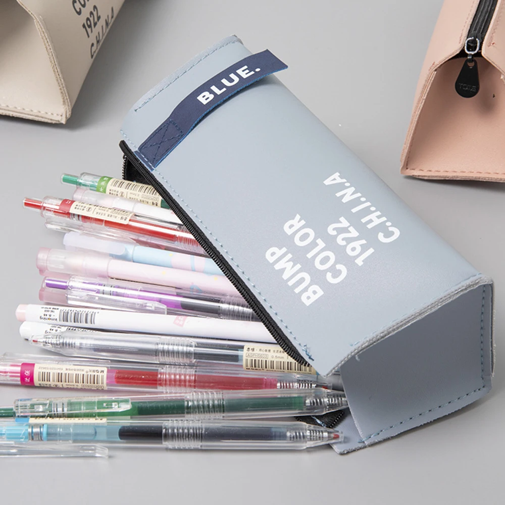 Кожаный чехол Ins для карандашей и канцелярских принадлежностей простой милый