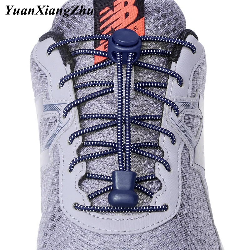Elastic Locking Shoelaces No Tie Shoe laces Sneakers Shoelace For Kids and Adult Quick Lazy Round Laces Shoes Strings