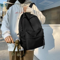 seetic high capacity backpack female solid color nylon schoolbag women waterproof ladies travel bag anti theft laptop bag unisex