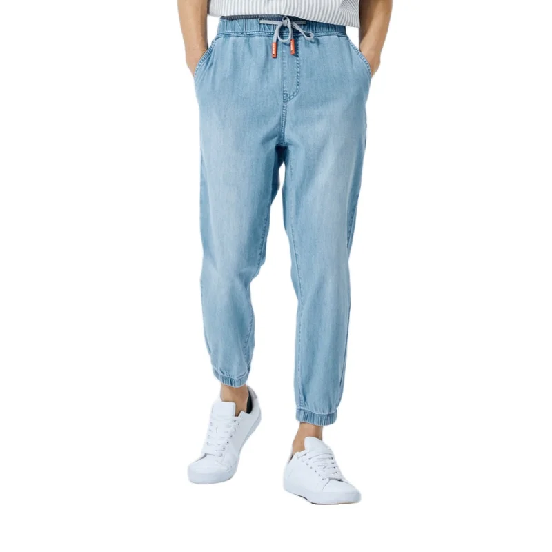 Джинсы SEMIR мужские с закрытым ртом Хлопковые Штаны для бега брюки девятью точками