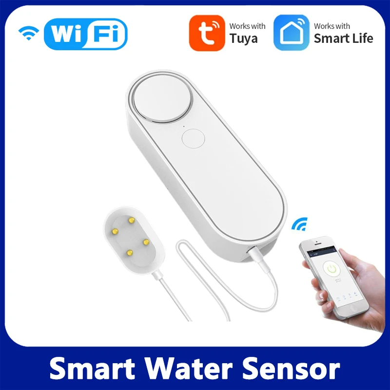 

Датчик утечки воды Tuya с Wi-Fi для системы умного дома