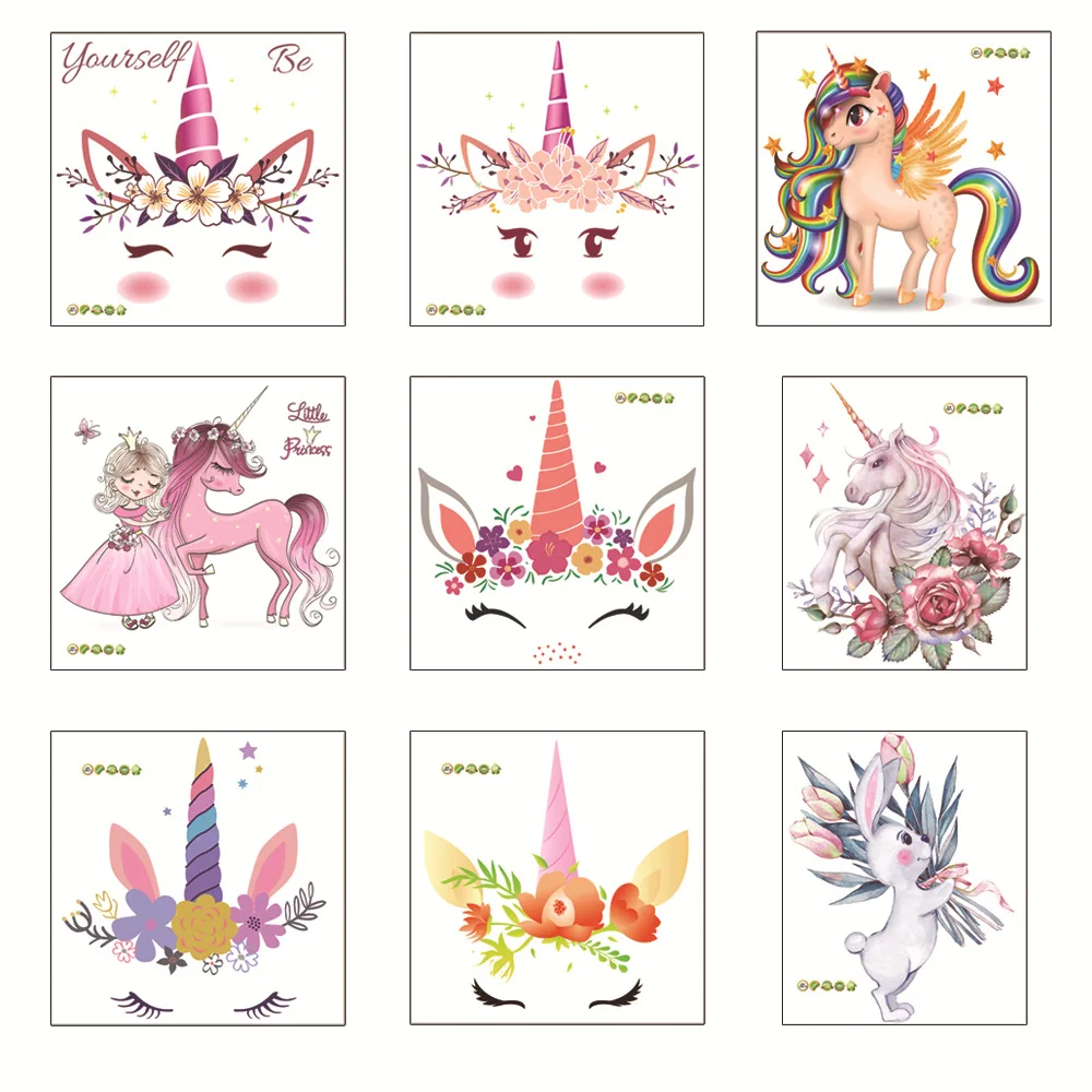 

1 Pc Unicorn Wall Stickers Cabinet Refrigerator Chamber Pot Horse Animal Sticker Room Decor for door Decor Toilet Sticker