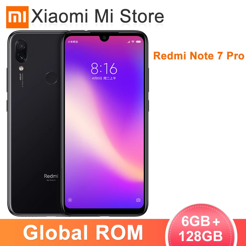 Смартфон Xiaomi Redmi Note 7 Pro глобальная прошивка 6 ГБ 128 Snapdragon 675 камера 48 Мп+5 Мп экран 3