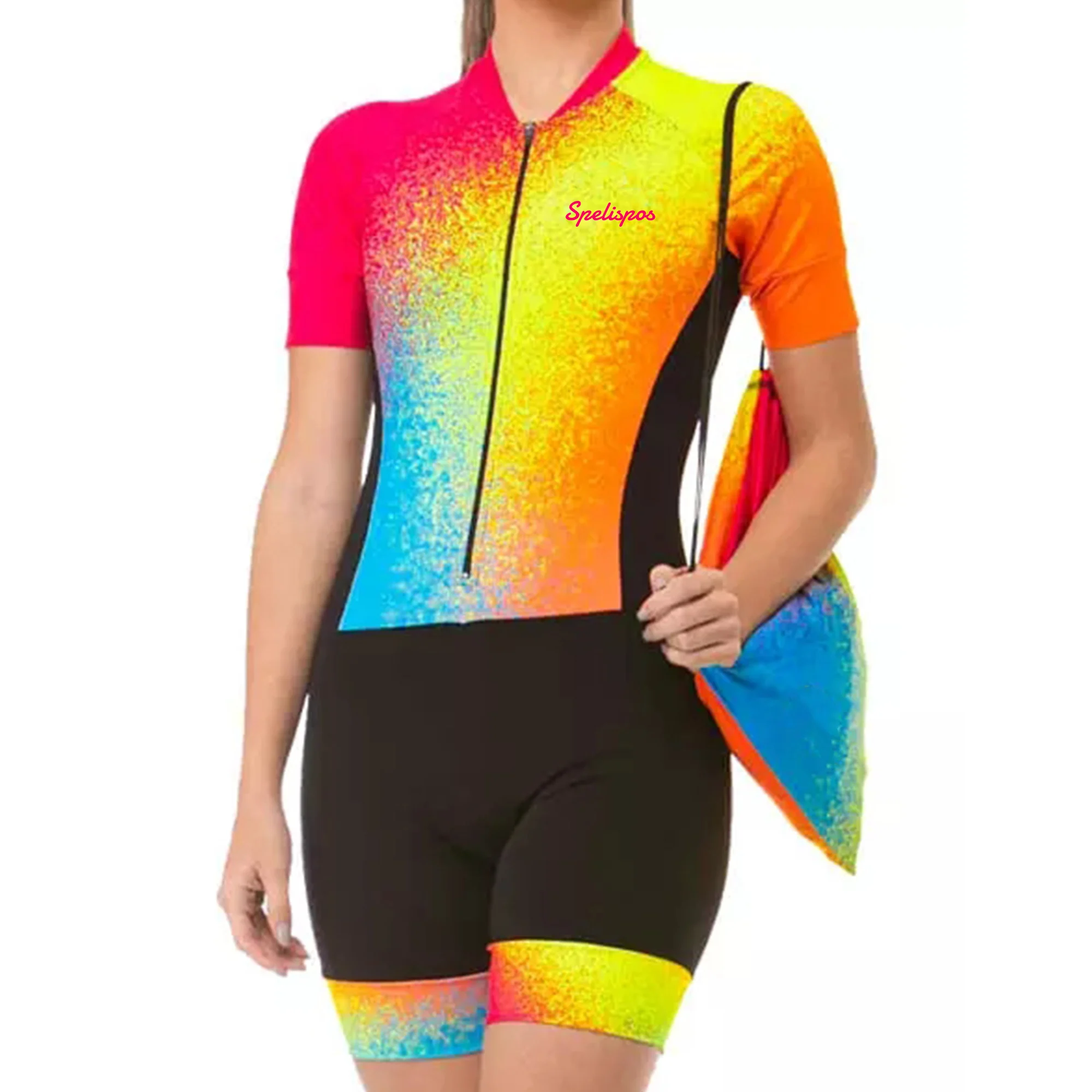 

Custom One Piece Body Suit Sports Women Speedsuit Cycling Skinsuit Trisuit Summer Bike Triathlon Roupa Camisa Ciclismo Feminino