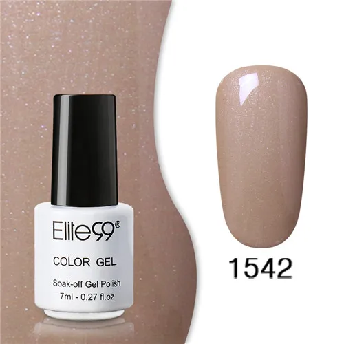 1542 Elite99 Гель-лак набор все для маникюра Полупостоянный Vernis верхнее покрытие УФ светодиодный гель лак удаляющийся замачиванием Гель-лак для ногтей - Цвет: 1542