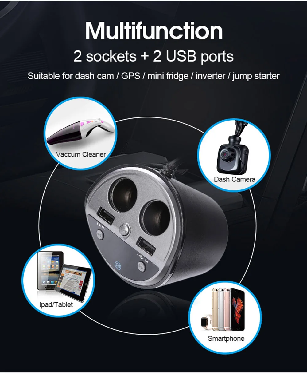 VR робот Bluetooth FM трансимтер модулятор Handsfree автомобильный комплект с подстаканником двойной прикуриватель Разветвитель USB зарядное устройство