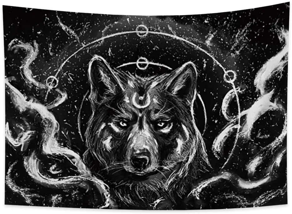 Психоделический хиппи черно-белый Триппи дикая фотография