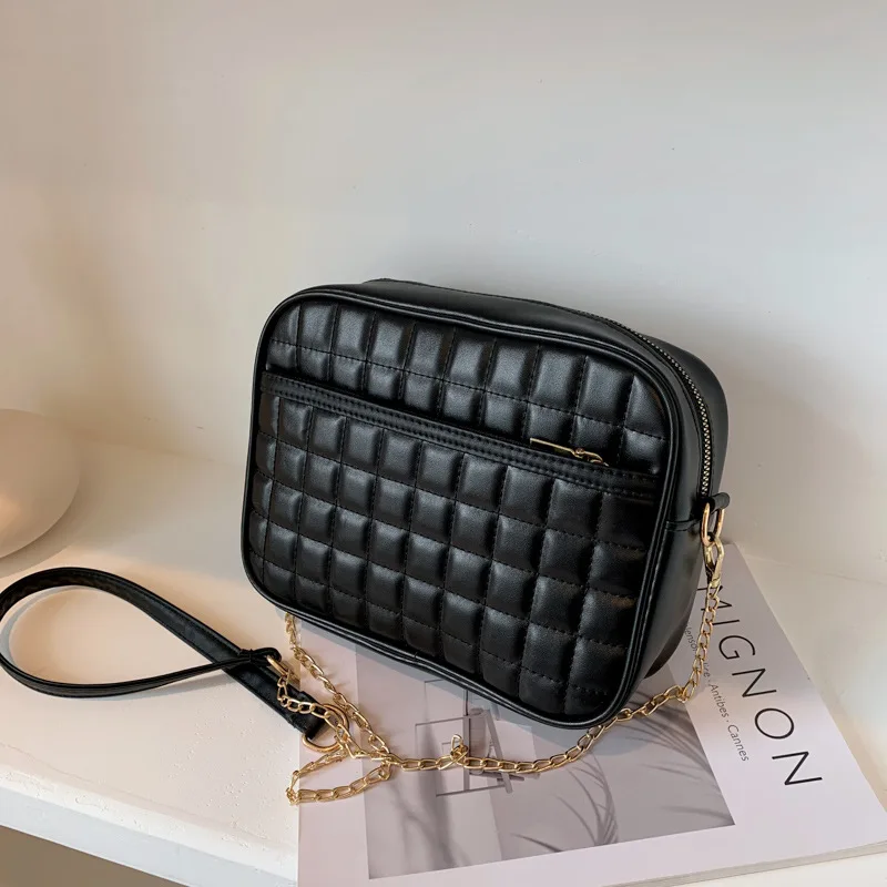 aliwood New Designer Women Bags Diamond Chain Crossbody Bags MIni Flap PU Leather Females Shoulder Messenger Bag Handbags Bolsas