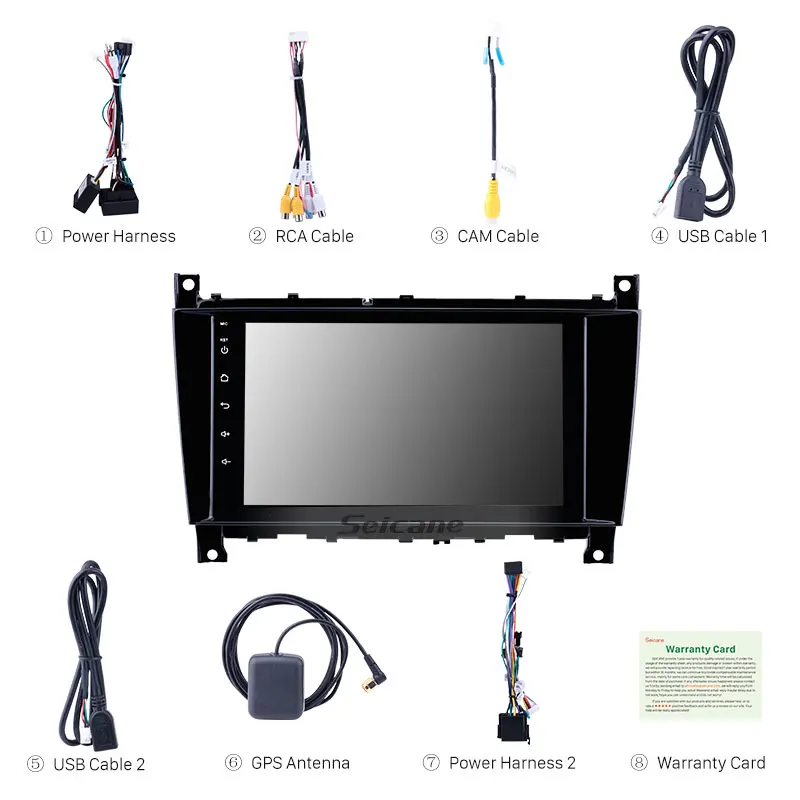 Seicane автомобильный стерео GPS 8 &quotHD Android 1 Navi Радио для Mercedes-Benz G Class W467 G550 G500 G400 G320 G270