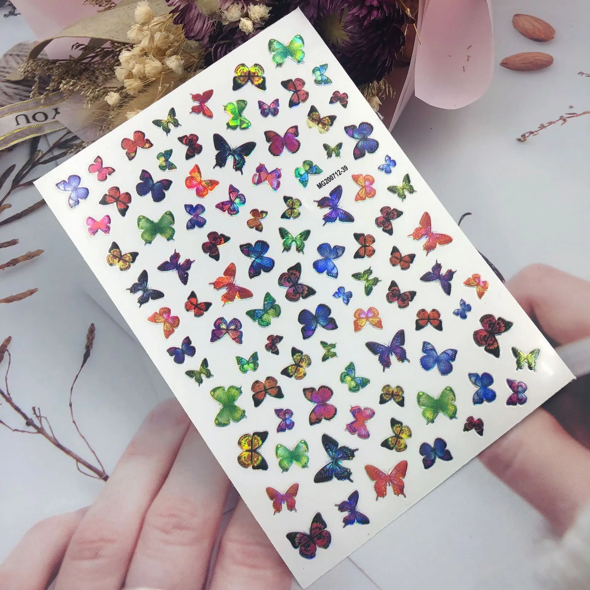 Высококачественные модные горячие продажи 3d DIY наклейки для ногтей в японском