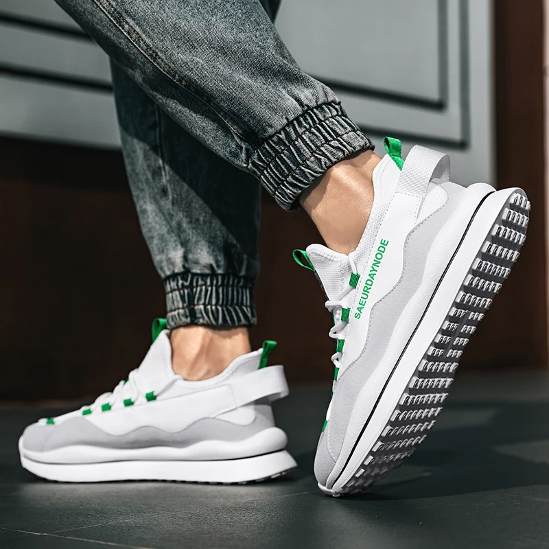 

2021 Summer New Trendy Men's Sneakers Fashion Mesh Walking Casual Forrest Shoes Classic Outdoor Non-slip Running Sports Shoes