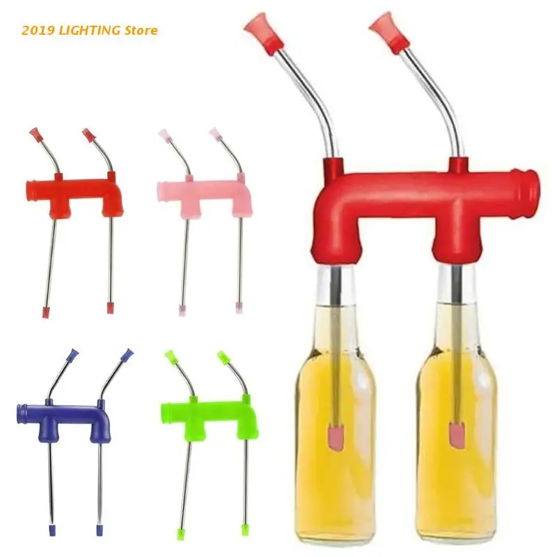 Двойной пиво трубка Пивной кальян Воронка курятник развлечения вечерние Slammer