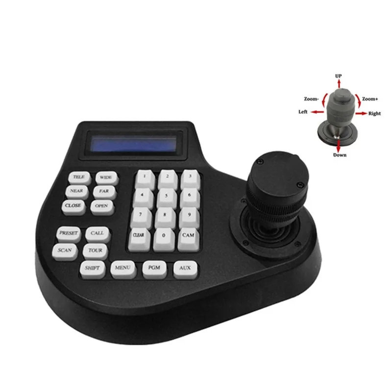 PTZ Controller with 3D Joystick to Control Speed Dome Camera via RS485 Mini Keyboard from Wanyunvision Store enlarge