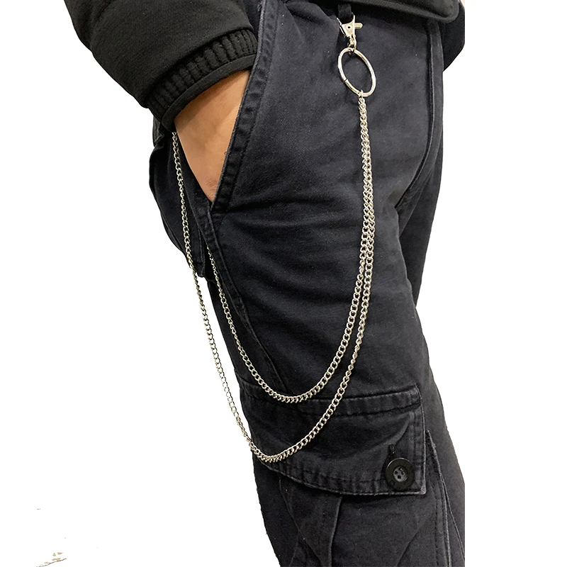 Двухслойная цепочка новинка рок панк стиль ремень для женщин дикий хип-хоп