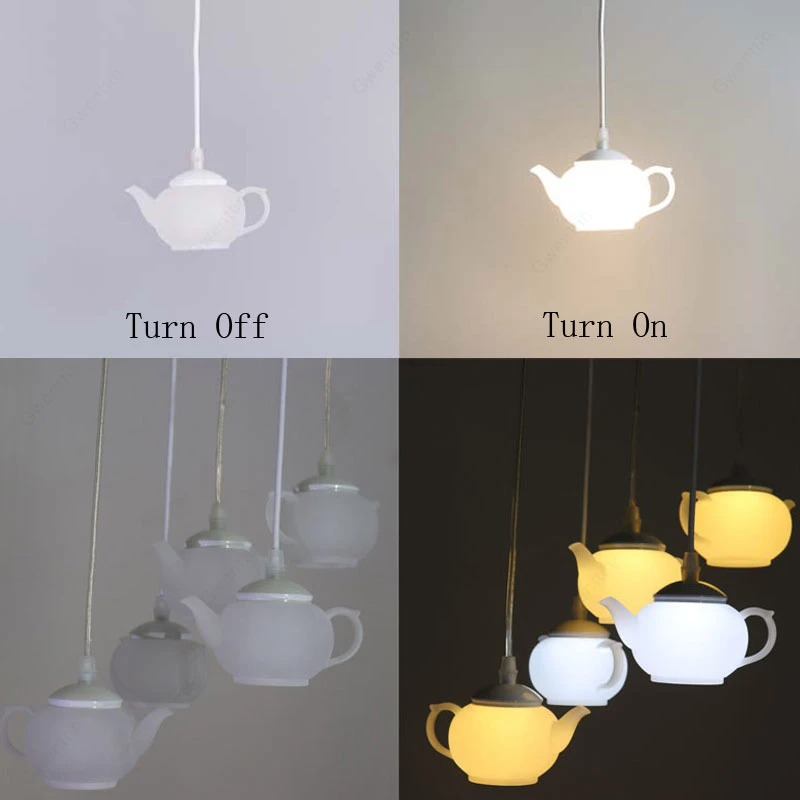 Современные подвесные светильники для заварочного чайника чашки светодиодные в