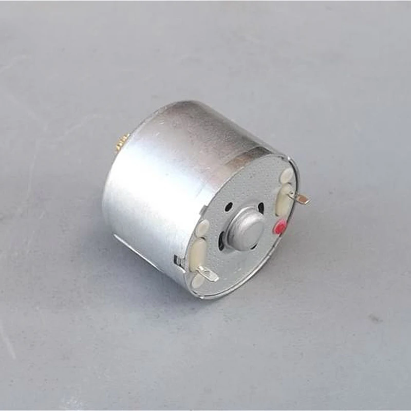 Маленький круглый бесшумный солнечный мотор RF-310 DC 3V 5V 6V 6000RPM с 13 зубчатыми шестернями для сборки игрушек, моделей автомобилей, лодок и вентиляторов.