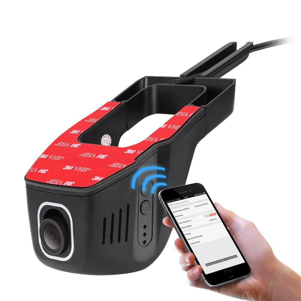 Новинка 1920*1080P Автомобильный Wifi DVR Универсальная Установка как оригинальная