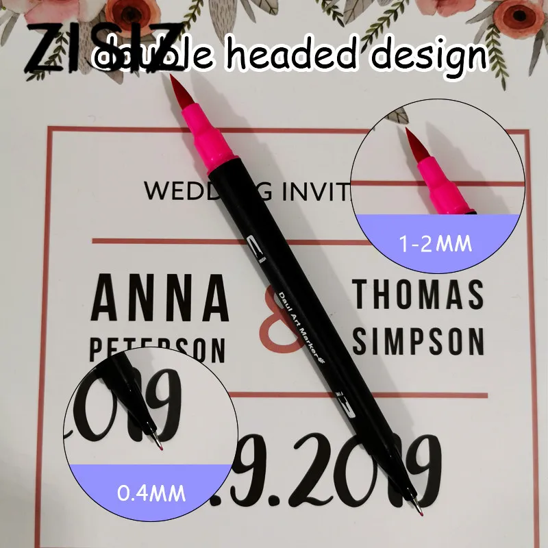 100 цветные акварельные маркеры для рисования набор Профессиональный кистей