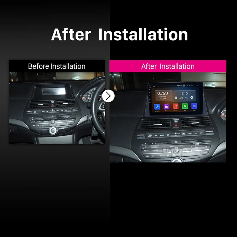 Автомагнитола Harfey для Honda Accord 10 1 дюйма с GPS Android 0 Bluetooth Wi Fi 4G 8 2008 2009 2010
