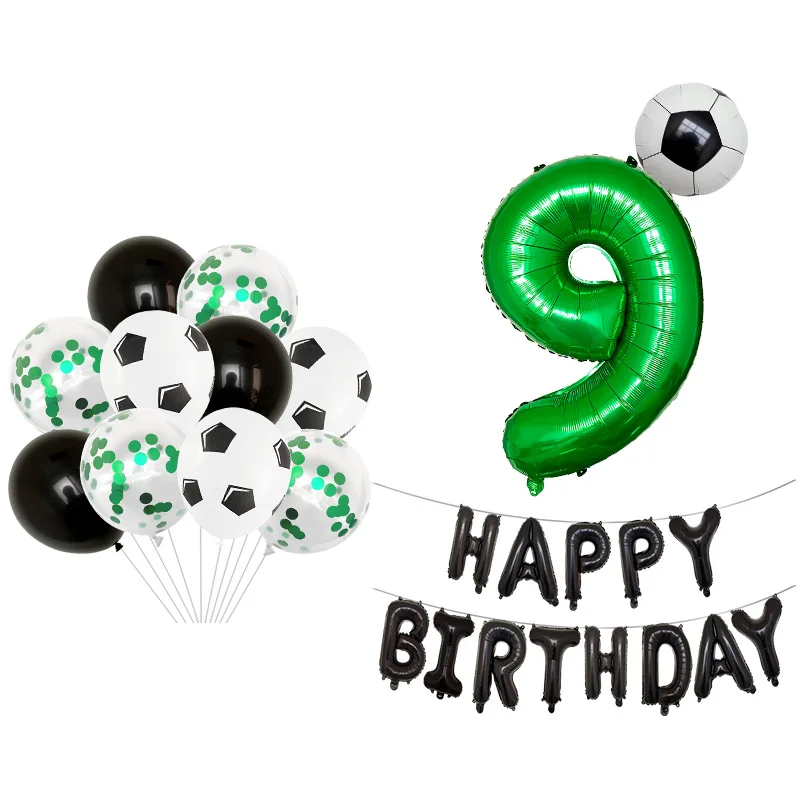 1 набор круглые воздушные шары для футбольной тематики|Воздушные и аксессуары| |