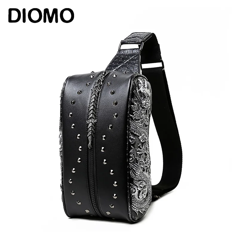 Классная мужская нагрудная сумка DIOMO 3D компактная Дорожная на плечо|mens chest bag|bag high