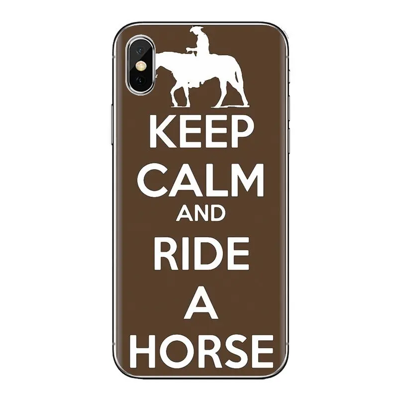 Сохраняйте спокойствие и верхом на лошади пони ТПУ прозрачные чехлы для huawei mate