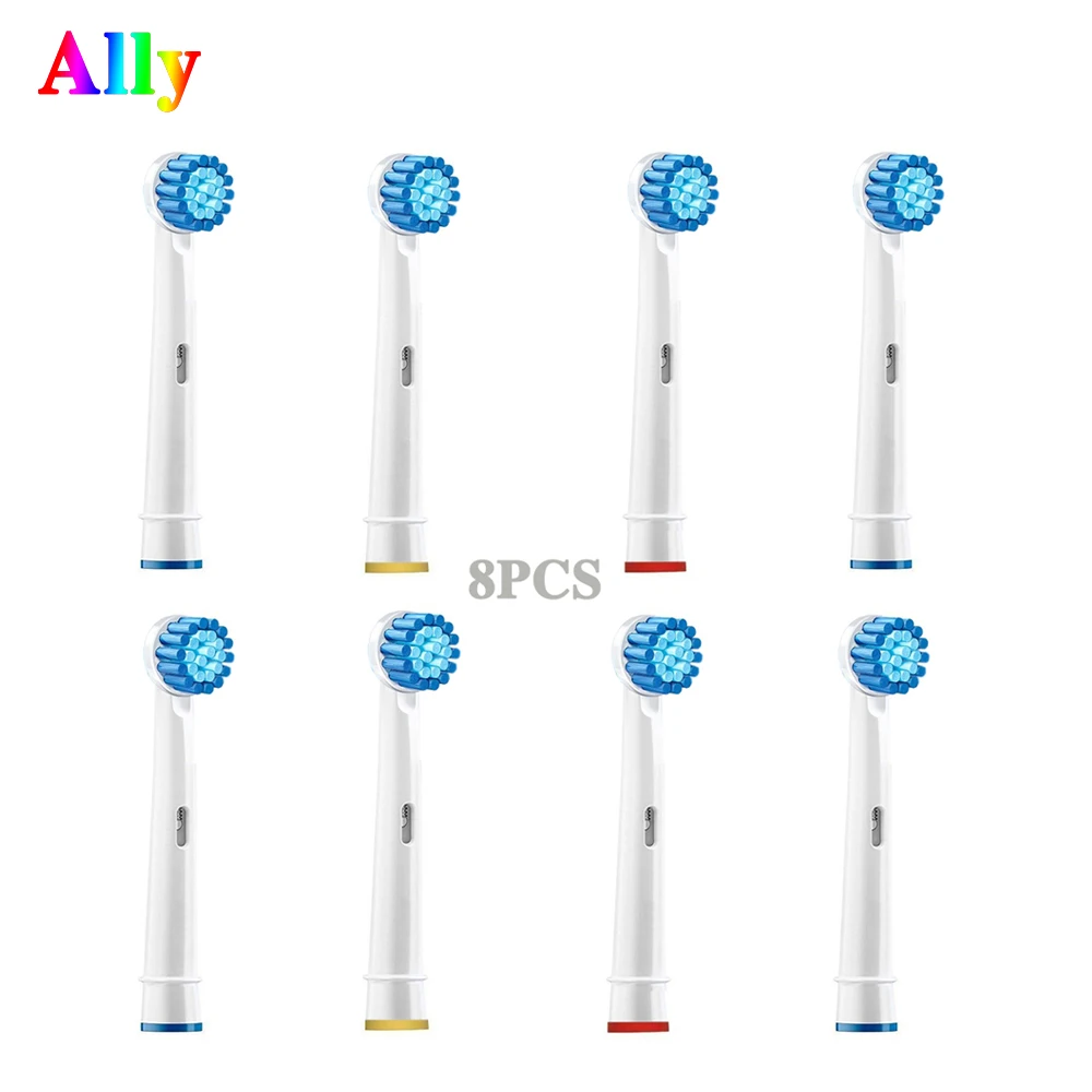 Сменные головки 8X EB17 для электрической зубной щетки Braun Oral B P2000 P4000 P4500 DB4510|Насадки