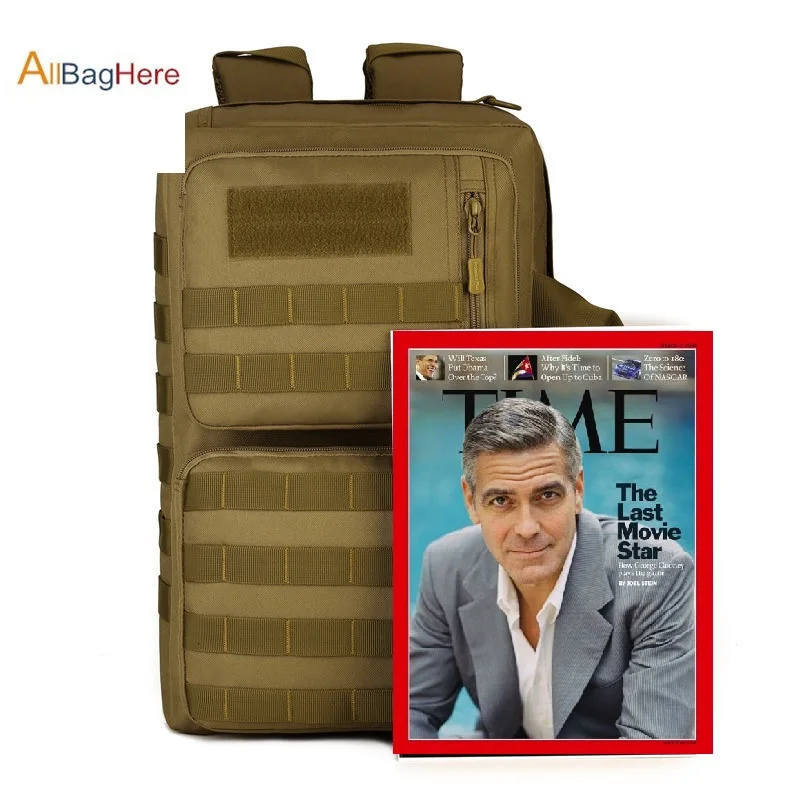 Рюкзак в стиле милитари 35 л вместительная сумка для компьютера школьная через
