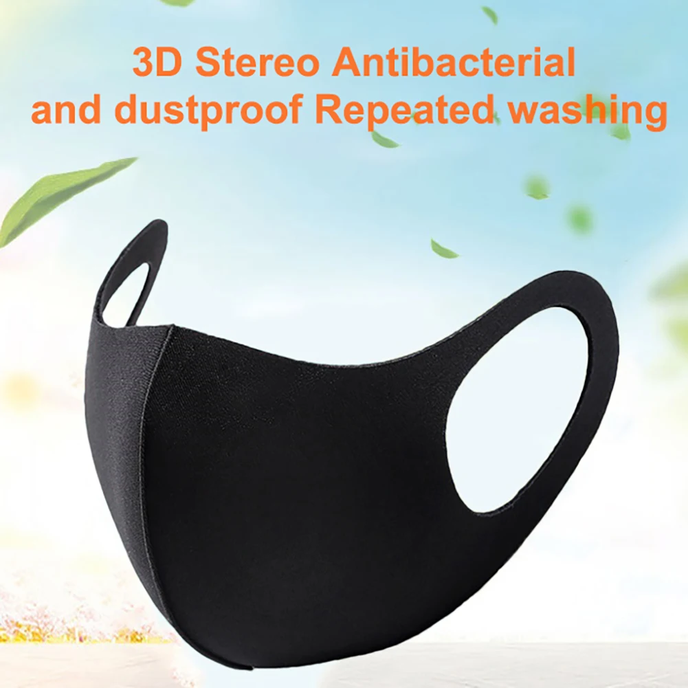 5 шт. полулицевая Пылезащитная маска однотонные маски со ртом для лица