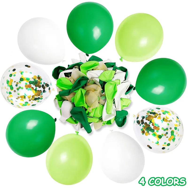 

Украшение для темативечерние, набор воздушных шаров зеленого цвета, Сказочная страна, детский праздник на день рождения, свадьбу, фотосесси...