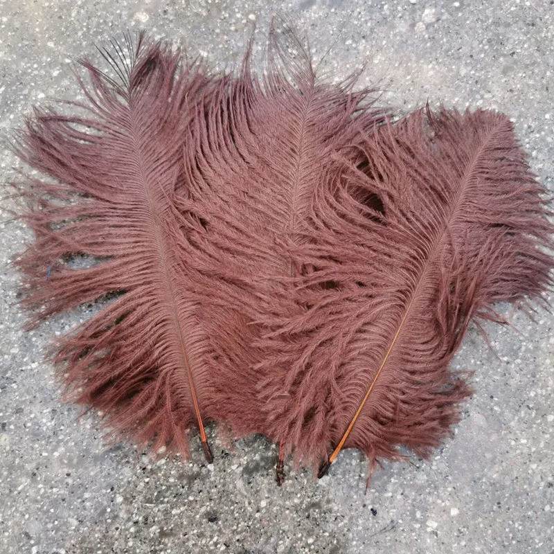 

Sell like hot cakes 10pcs High Quality Deep coffee ostrich feathers 6-8 inches/15-20 cm for Party/wedding Decoration