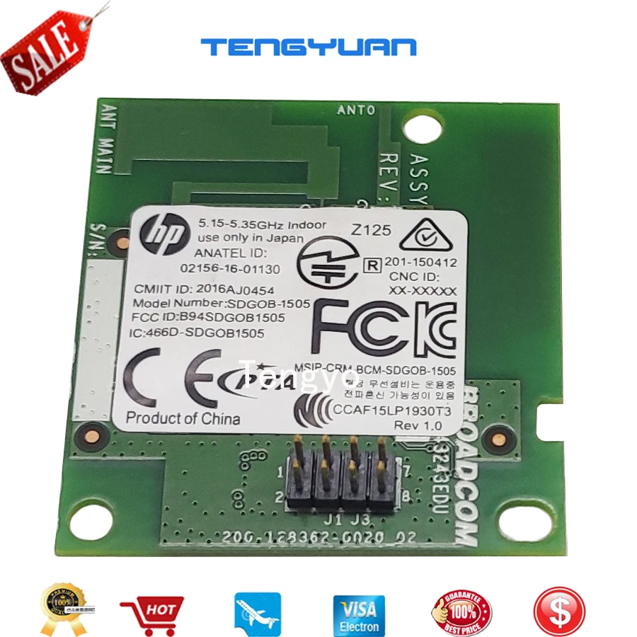 Фото Плата Wi-Fi для HP LaserJet Pro M102w M101W M106W M104W M203DW M130FW M227FDW 0960-3662 №2