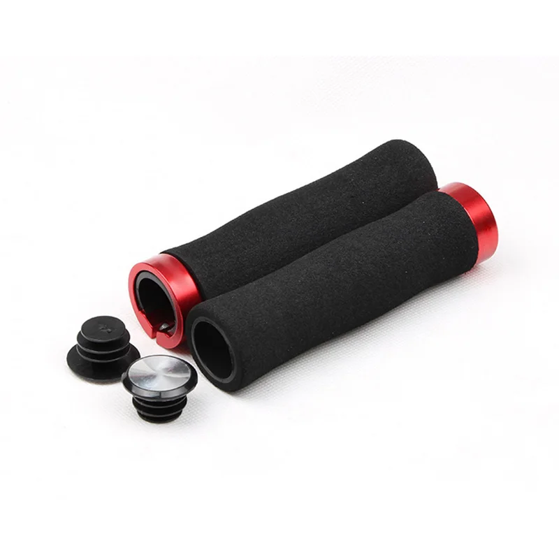 

Bicycle Sponge Handle Cover Mountain Bike With Aluminum Alloy Lock Ring Non-Slip Comfortable Lockable Sponge Handle Cover