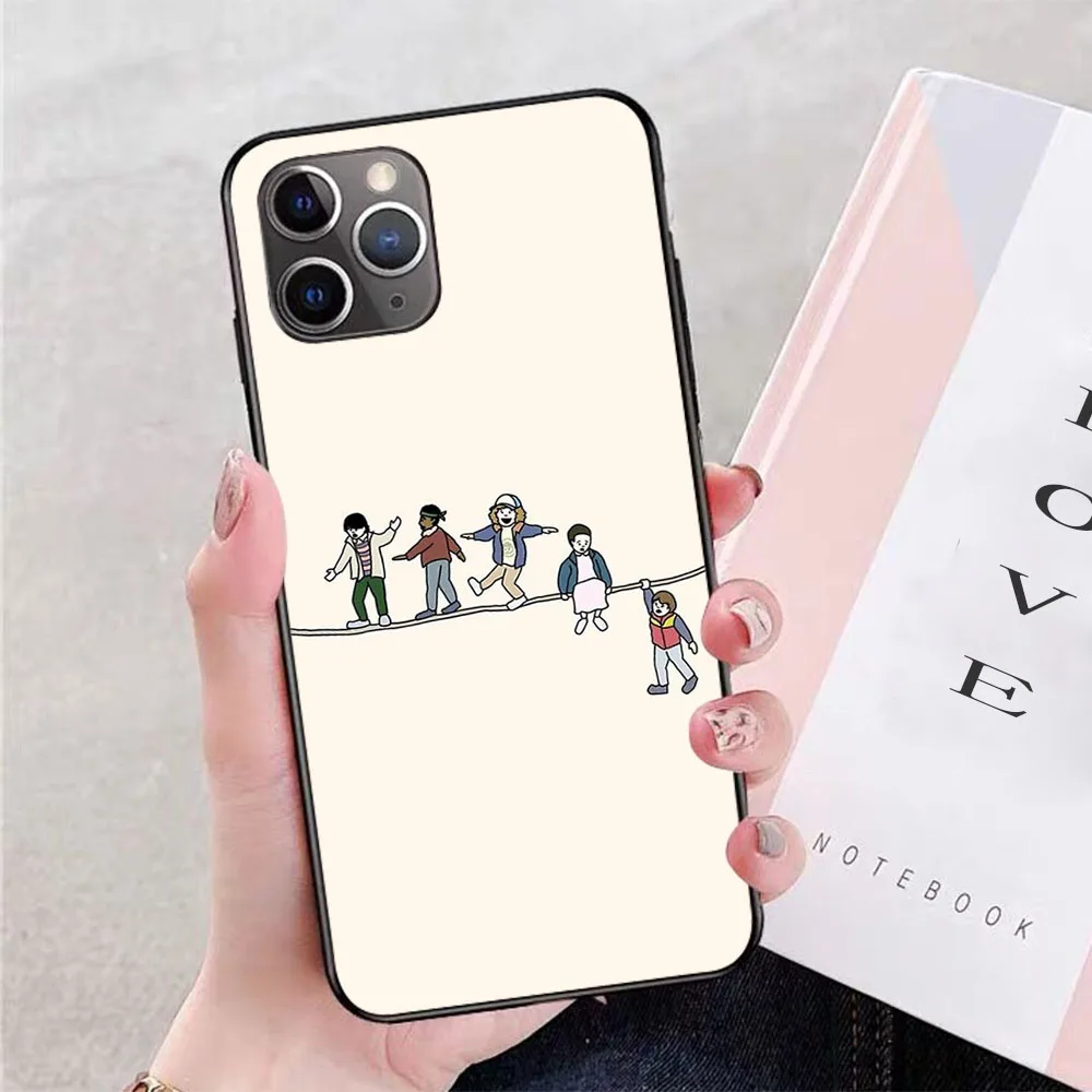 

Stranger Things Acrobats and the Fleas soft TPU border phone case for iphone 11PROMAX 11 X XS XR XSMAX 6 plus 7 7plus 8 8plus