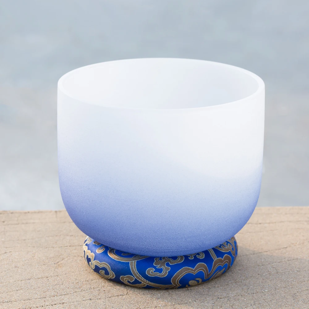 9 дюймовая полуцветная чакра третий глаз с кварцевым кристаллом для пения +