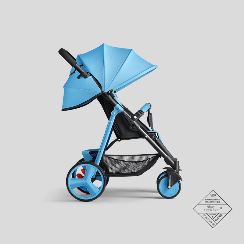 

High Landscape Baby Stroller Foldable Reversing Shock Absorber Four-wheel Stroller Fashionable Baby Child Comfortable Stroller