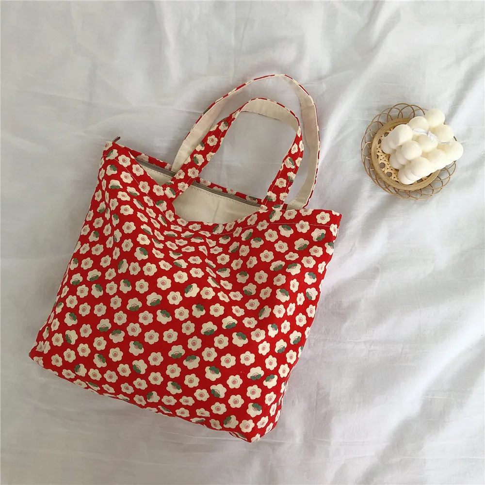 

Цветочный Портативный сумка для обедов из хлопчатобумажной ткани детская пакеты для школьных обедов Пикник еда строгая сумка в Корейском с...